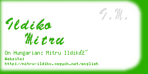 ildiko mitru business card